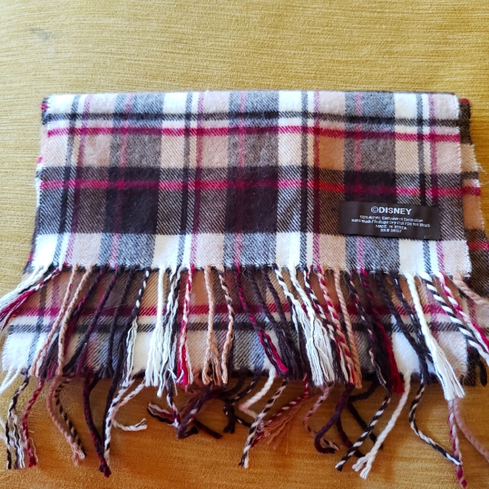 Disney Plaid Hidden Mickey Scarf